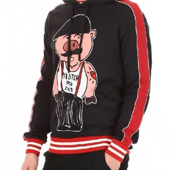 DOLCE & Gabbana SICILIANO PIG HOODIE Ltd Ed Collectors Scandal Dressy Sweatshirt - Picture 8 of 13